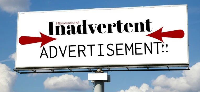Inadvertent | A form of ADVERTISEMENT