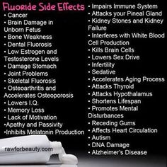 fluoride side effects